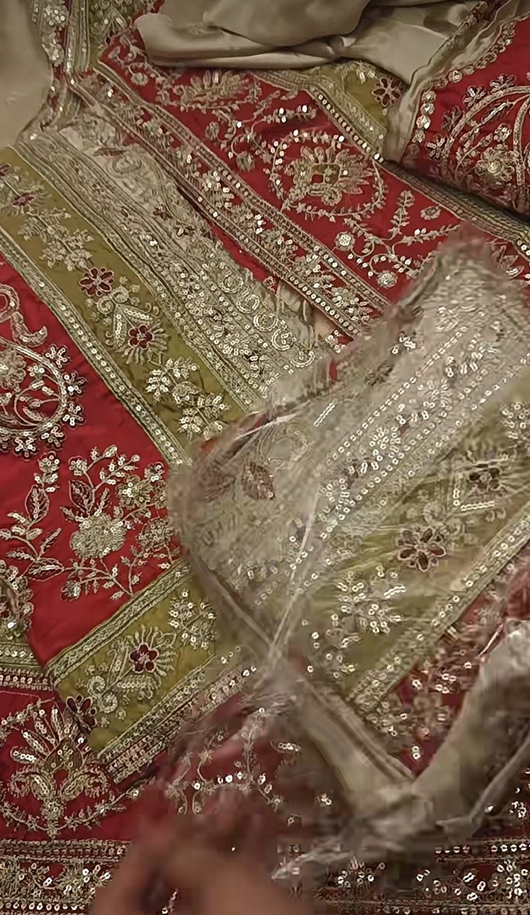 Aneelas 2pc article silk viral wedding dress embroidered with patchoujyohh