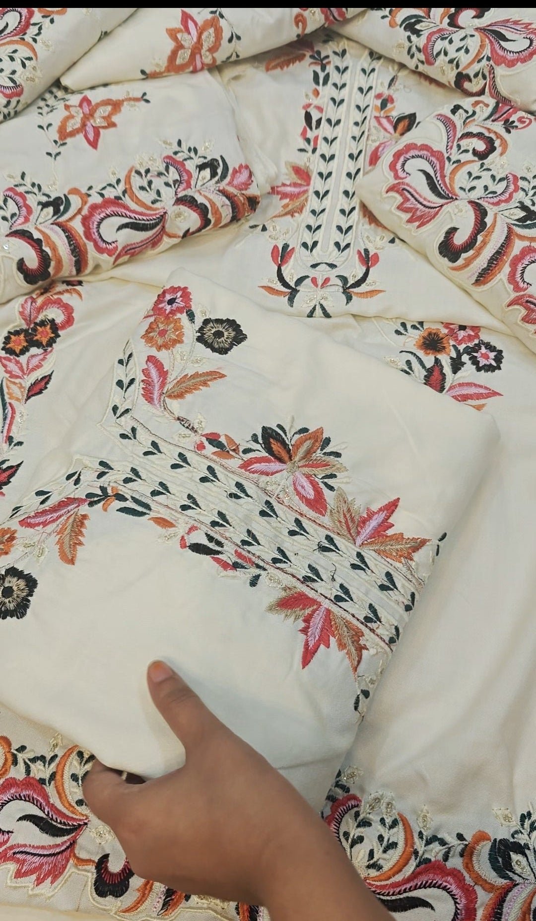 DHANK ETHNIC 2PC EMBROIDERY white0176399