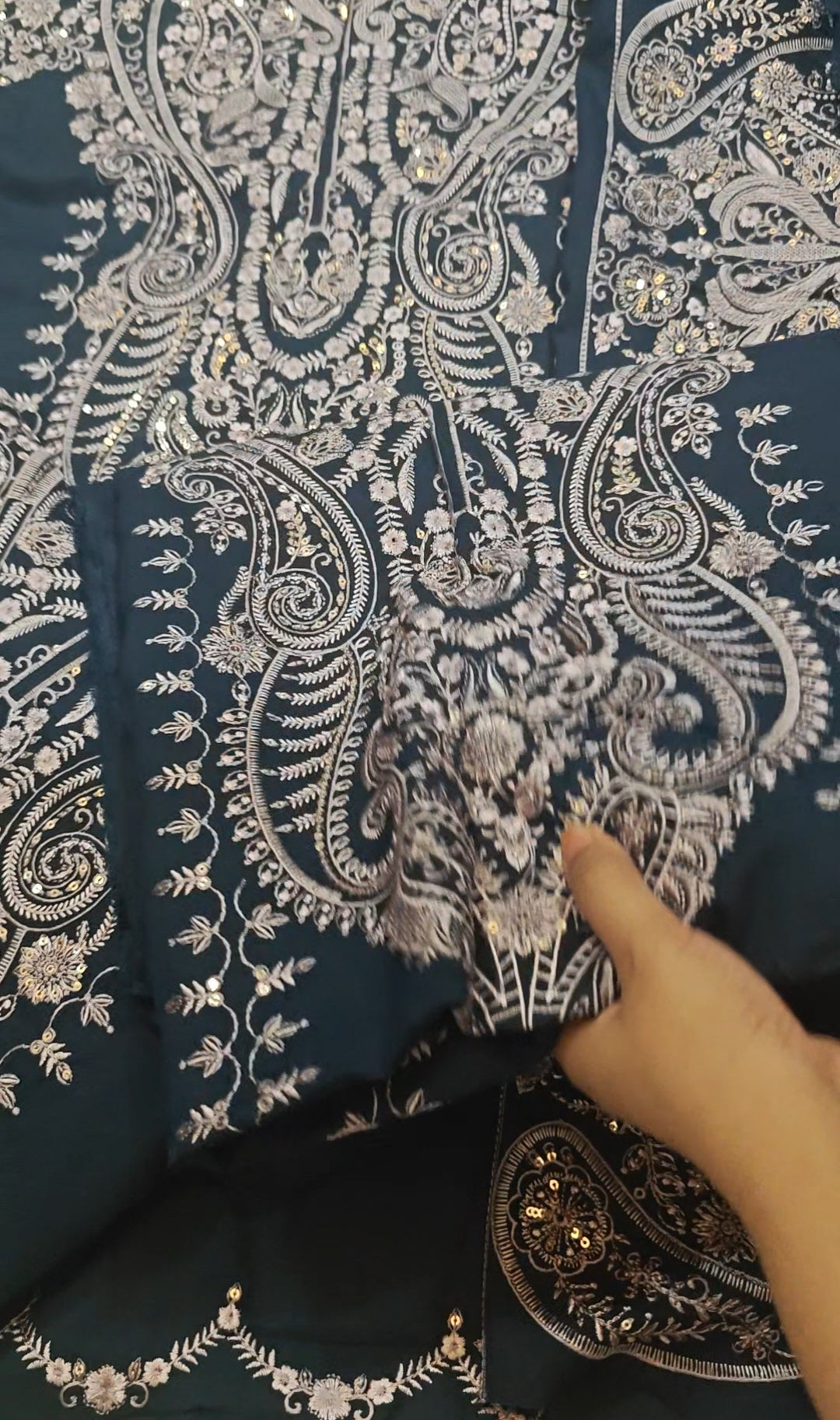 ZARA SHAHJAHAN BLUE EMBERODRY DHANK ARTICLE BLUE91026638