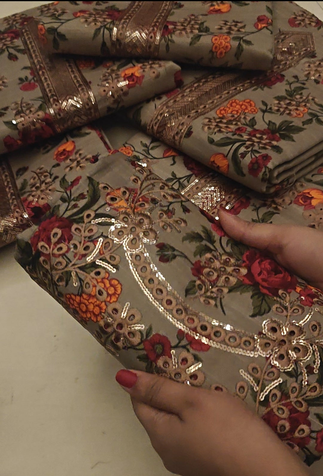 BAROQUE 3PC KHADDAR BAR331110