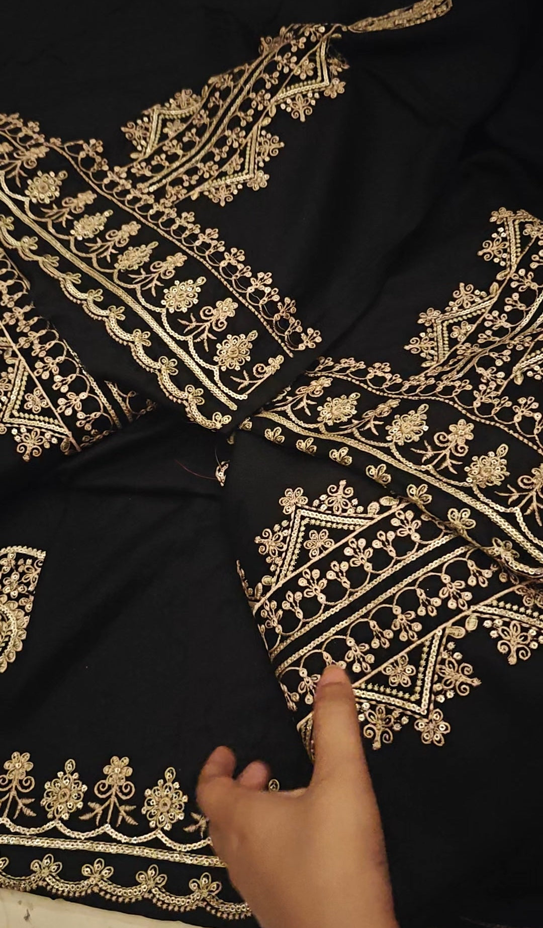 BEECHTREE 2pc Embroidered dhank Article blackha551