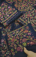 Jazmine 2pc ARTICLE DHANAK marina embroidered bluei68hb