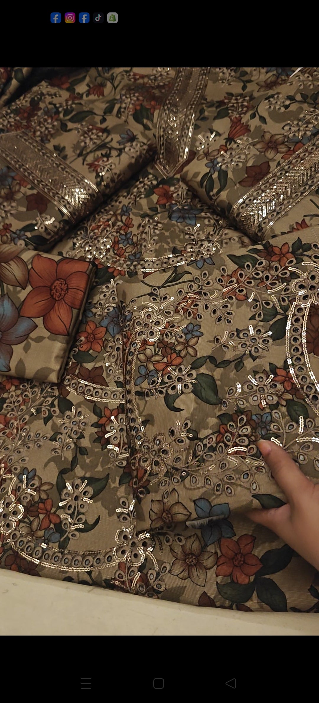 IZNIK KHADDAR 3PC EMBERODRY ARRTICLE CODE5002