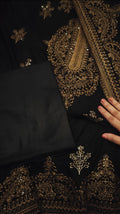 ASIM JOHFA EMBROIDERED DRESS 2 PIECE BLACK