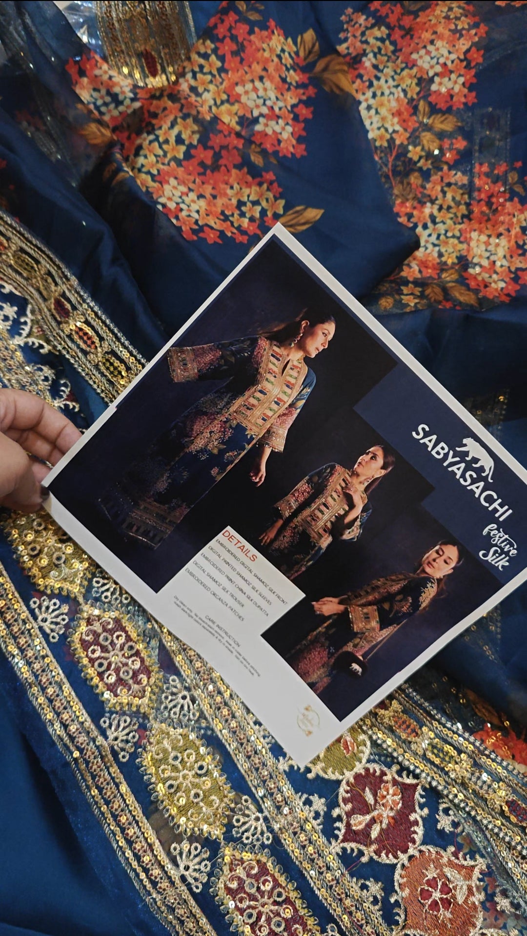 SABYASACHI SILK 3 PIECE ARTICLE