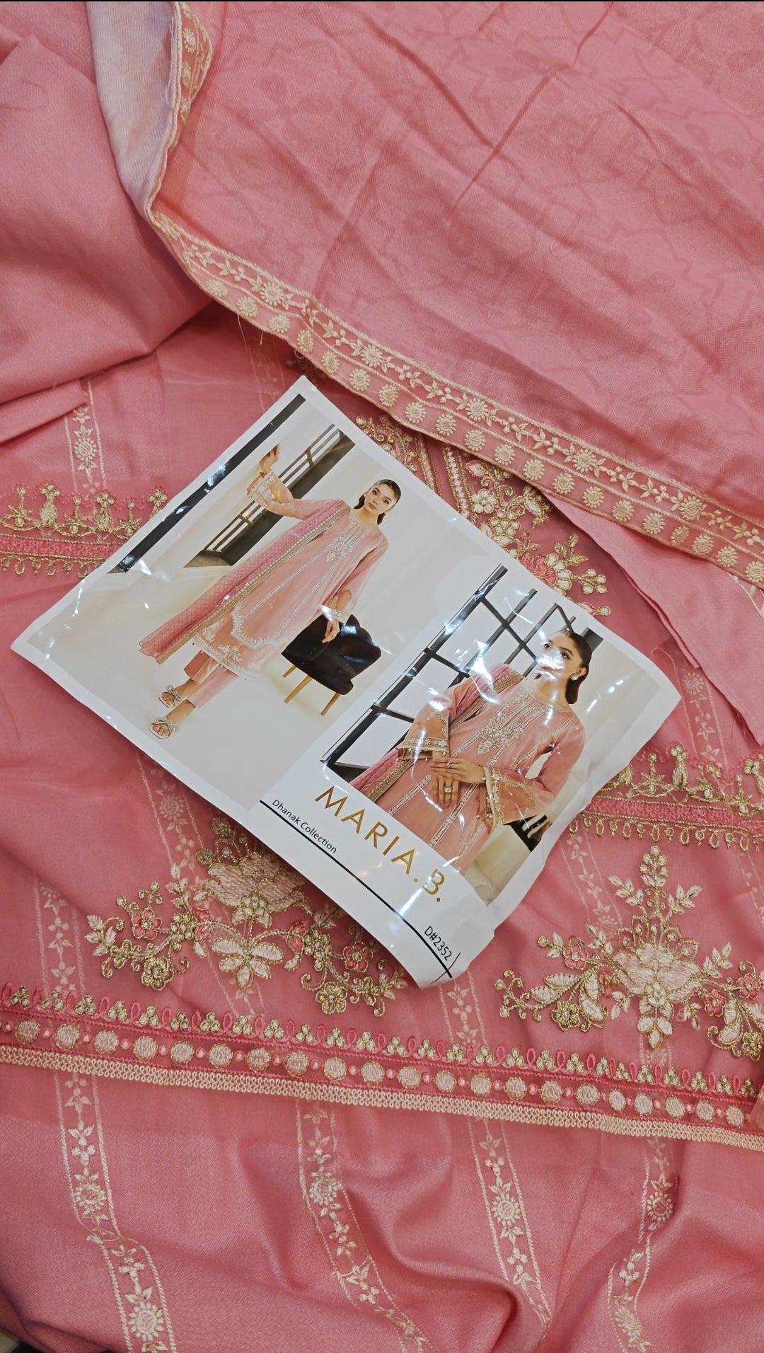 MARIA.B DHANAK 3 PIECE DRESS