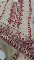 ANEELA EMBROIDERED LIGHT WEIGHT MARINA 3 PIECE