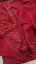 PASHMINA HANDMADE EMBROIDERY 3 PIECE RED