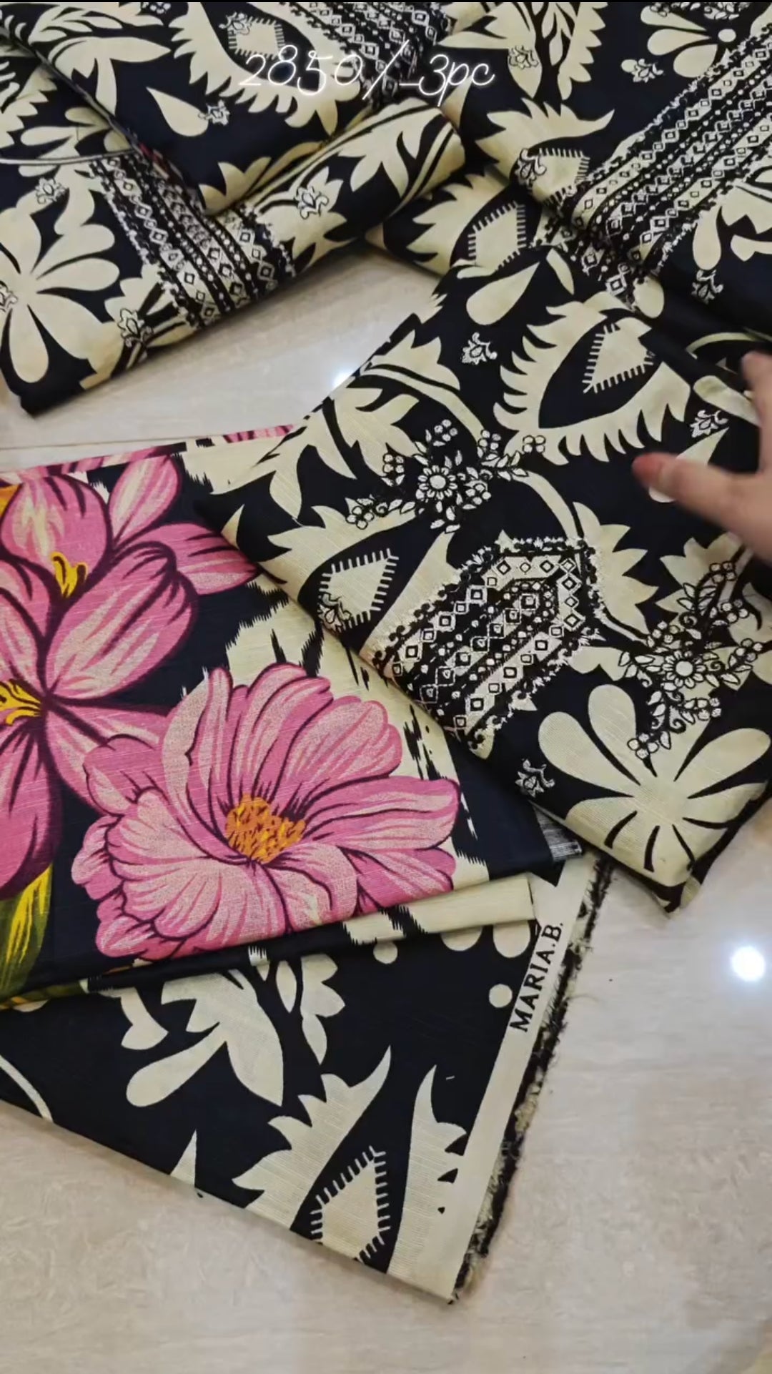 MARIA.B KHADAR 3 PIECE DRESS