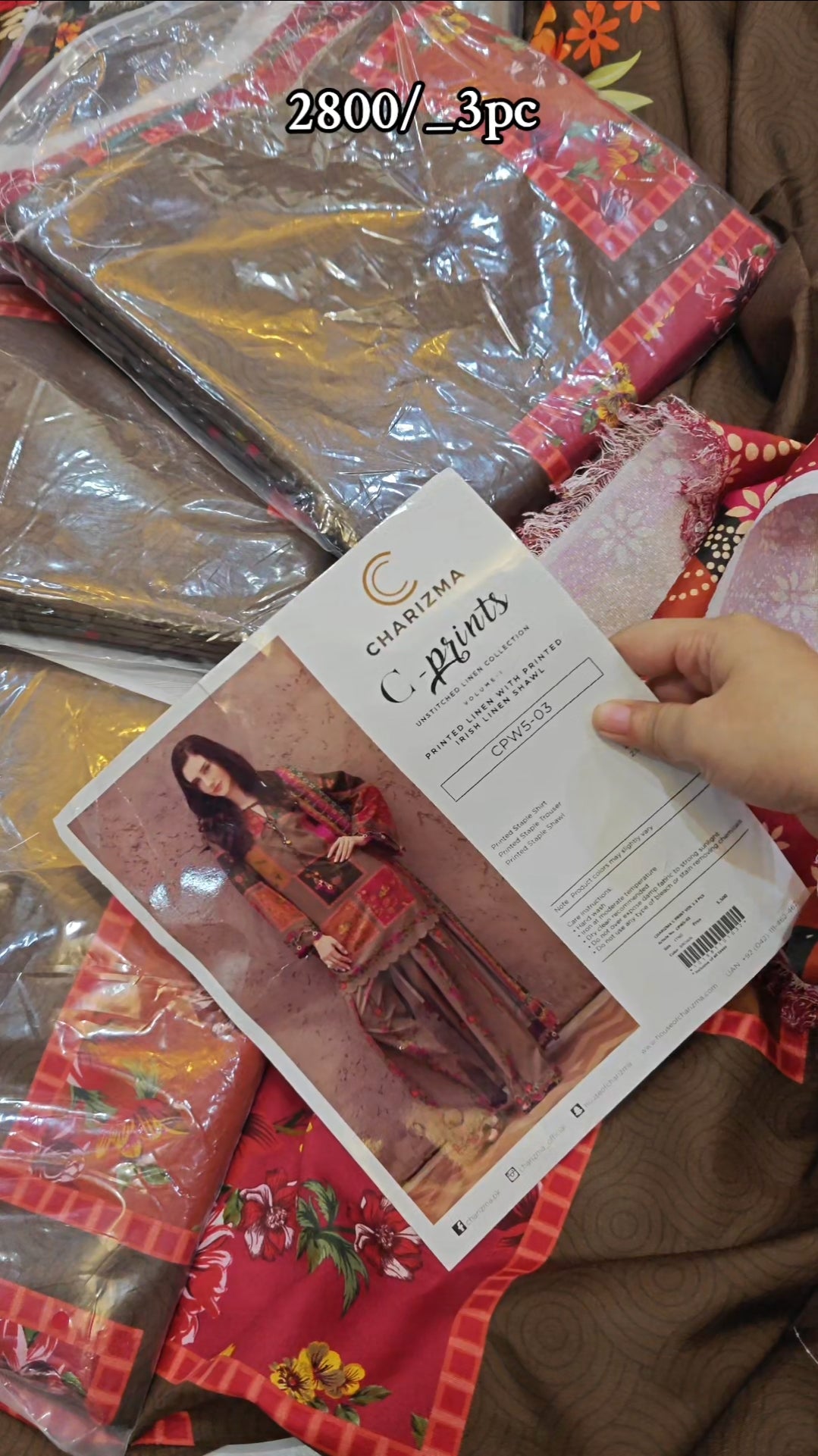 CHARIZMA PRINTED 3 PIECE DRESS