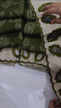 PEACHWHOOL DHANAK EMBROIDERED 3 PIECE ARTICLE