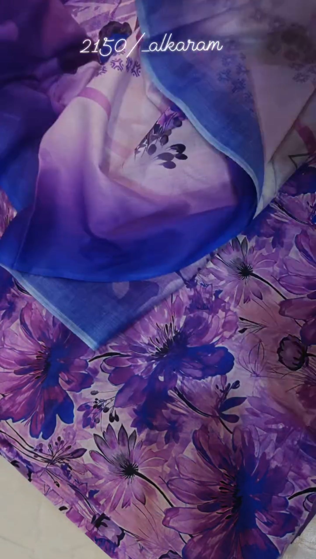 AL KARAM LAWN PRINTED 3 PIECE ARTICLE AK87OP