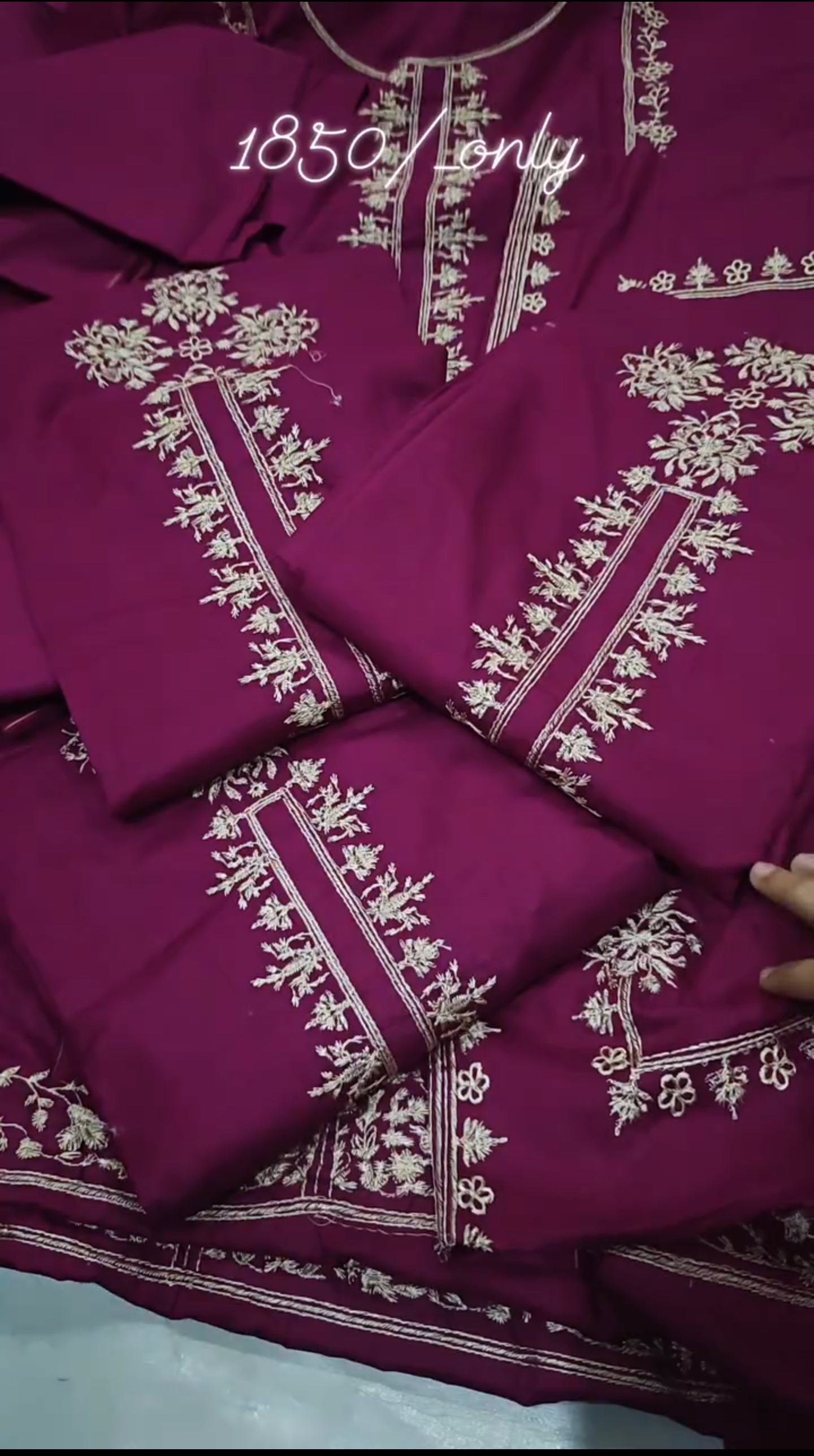 LAWN EMBROIDERED 2 PIECE ARTICLE KSHDG627W