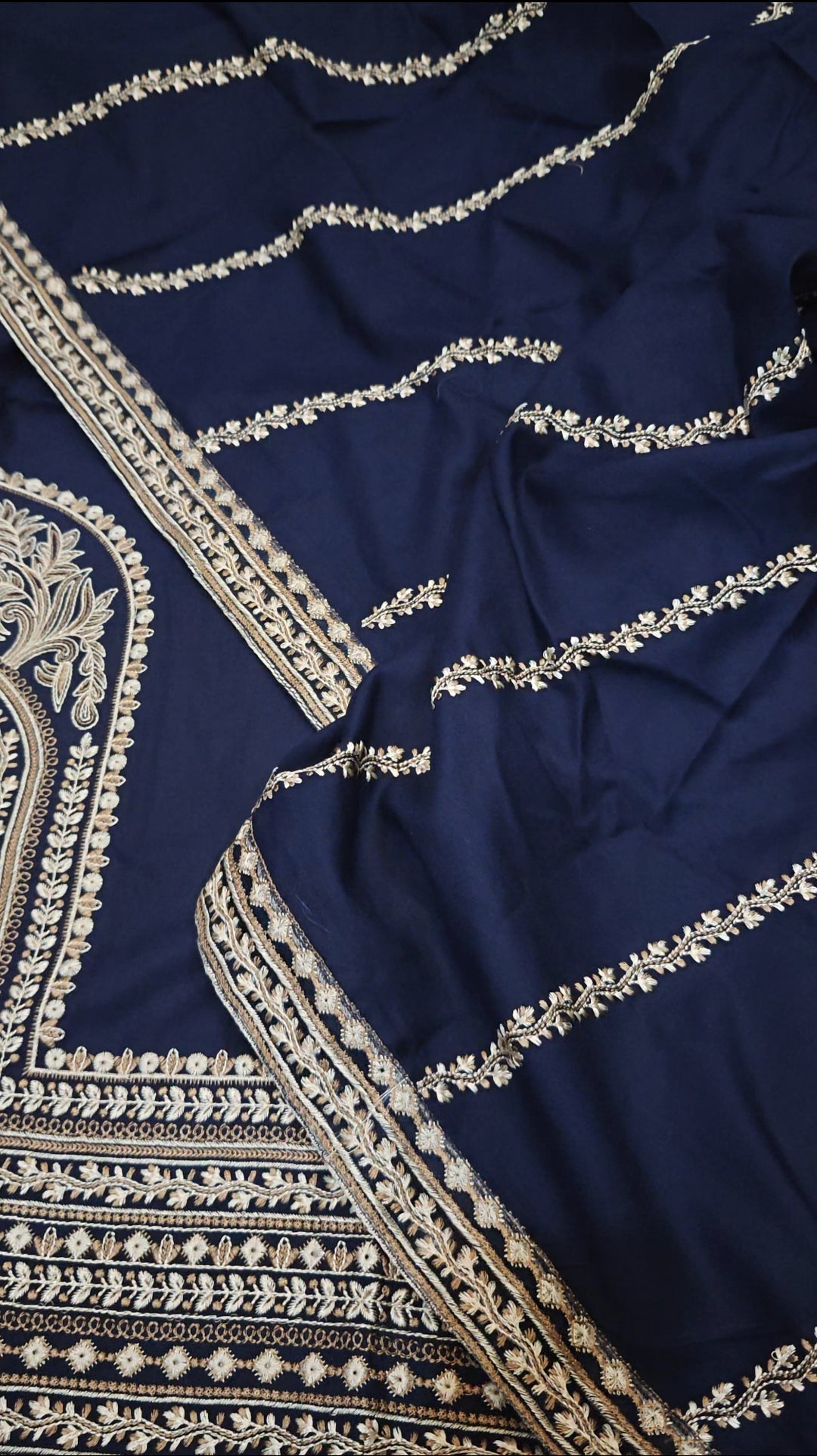 DHANAK MARINA EMBROIDERED 3 PIECE DRESS