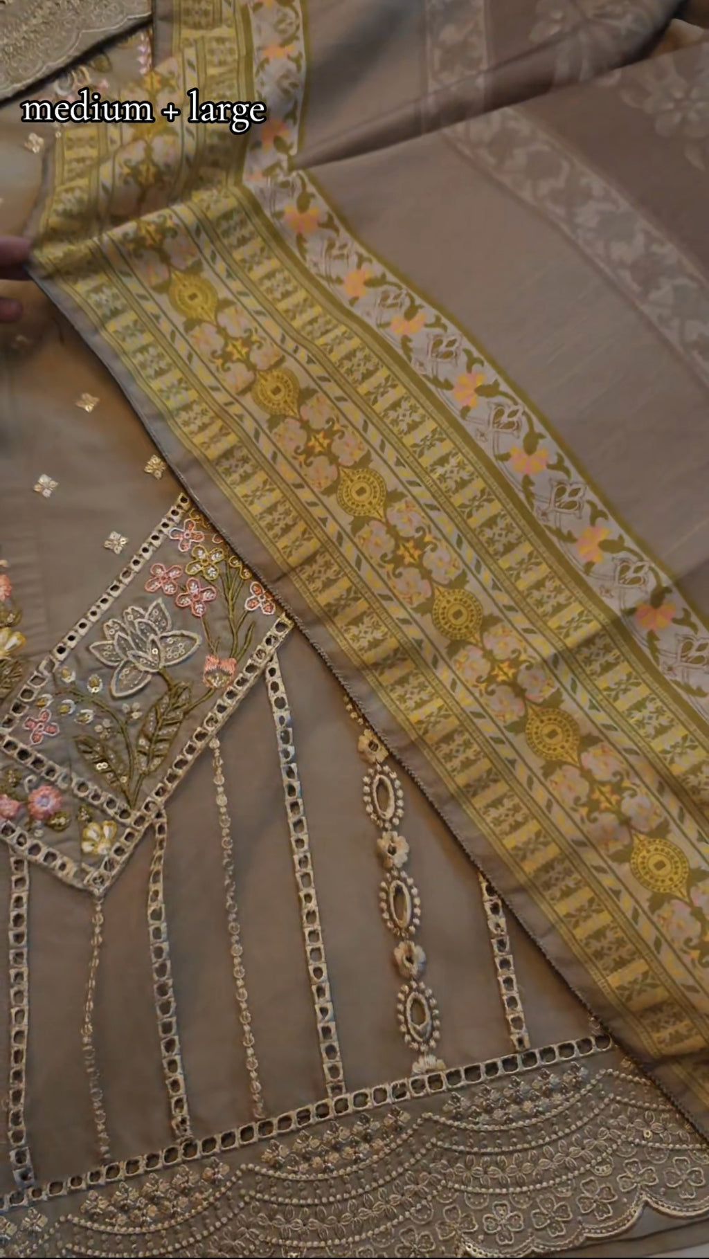 MARIA.B STITCH CHICKEN KARI 3 PIECE DRESS