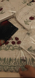 LAAM 3PC EMBROIDERY CHIKENKARI WHITE81231