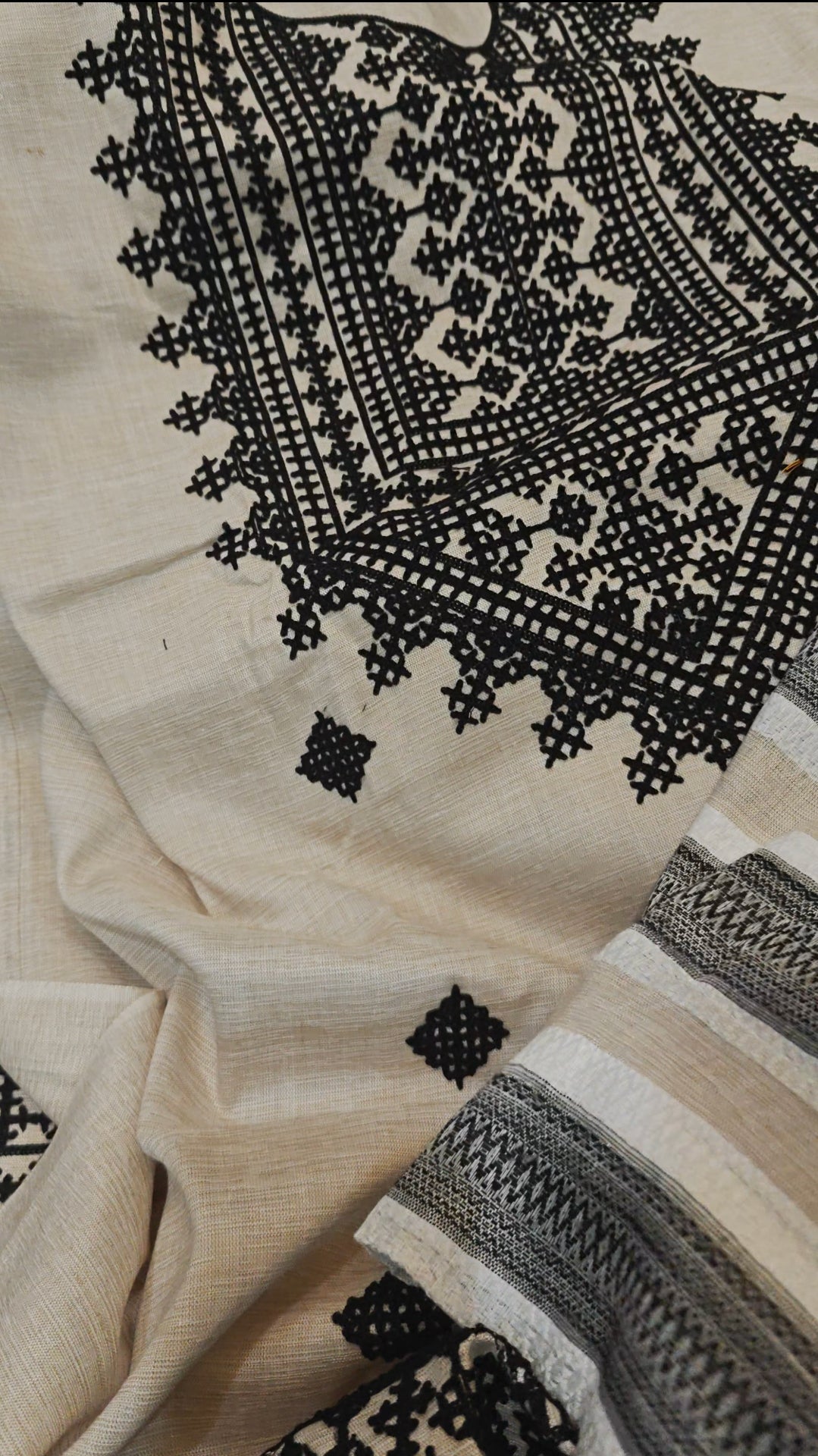 SHAMRAY EMBROIDERED 3 PIECE DRESS