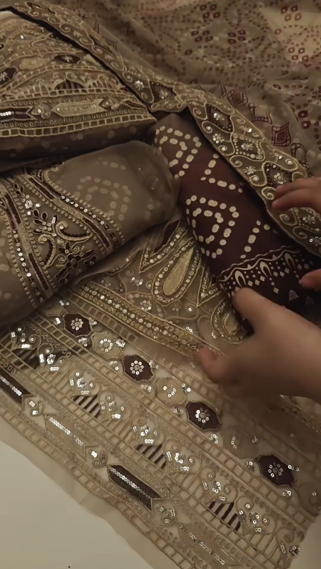 NUREH LAWN PRINTED 3 PIECE ARTICLE YT89FB