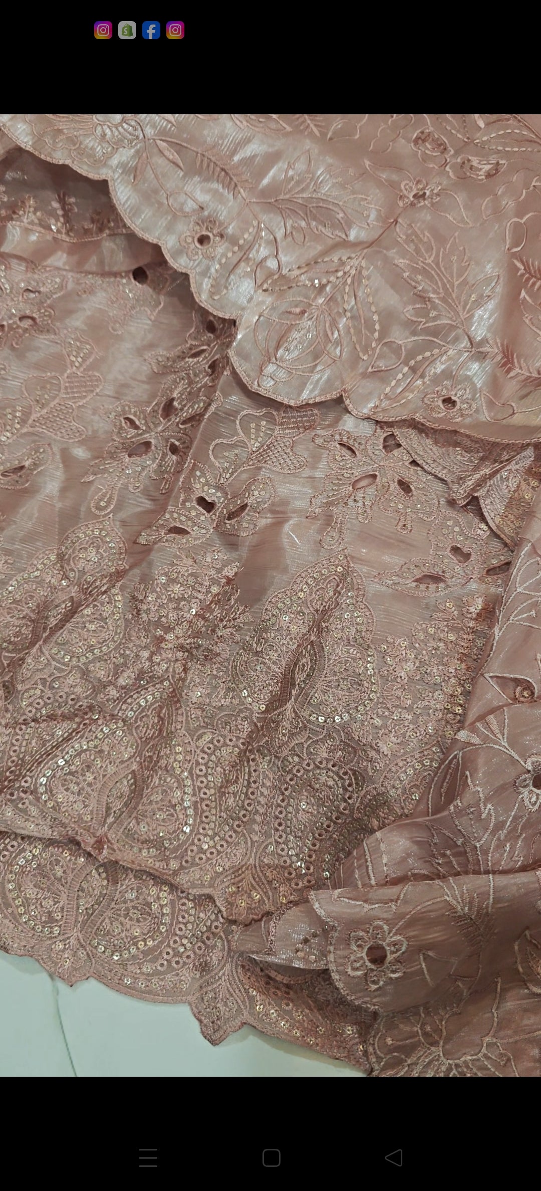 SHESHA silk heavy luxury embroidery 2PC chikenkari SDM34