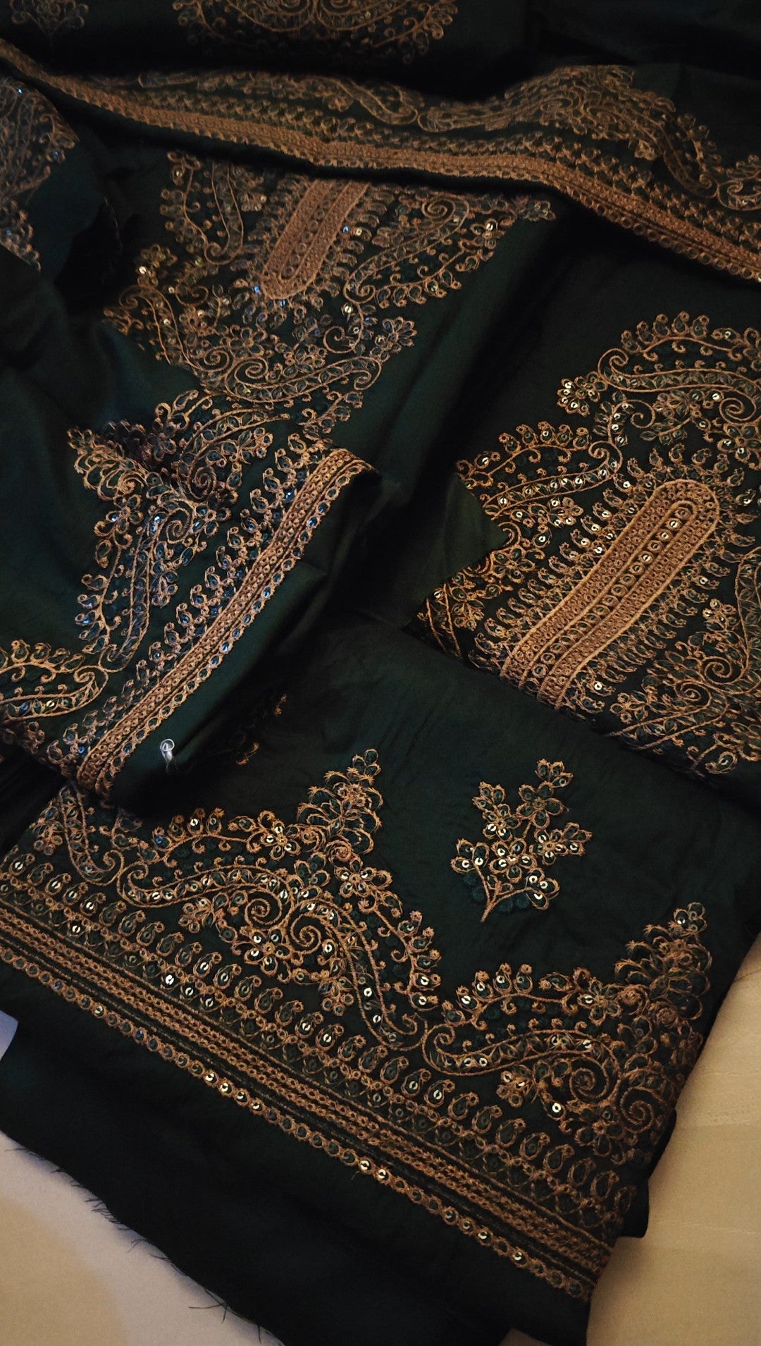 ASIM JOHFA EMBROIDERED 2 PIECE ARTICLE GREEN ASMG2