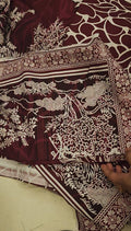 ALKARAM 3PC KHADAR DECENT PRINTED ARTICLE FLAWLESS6729