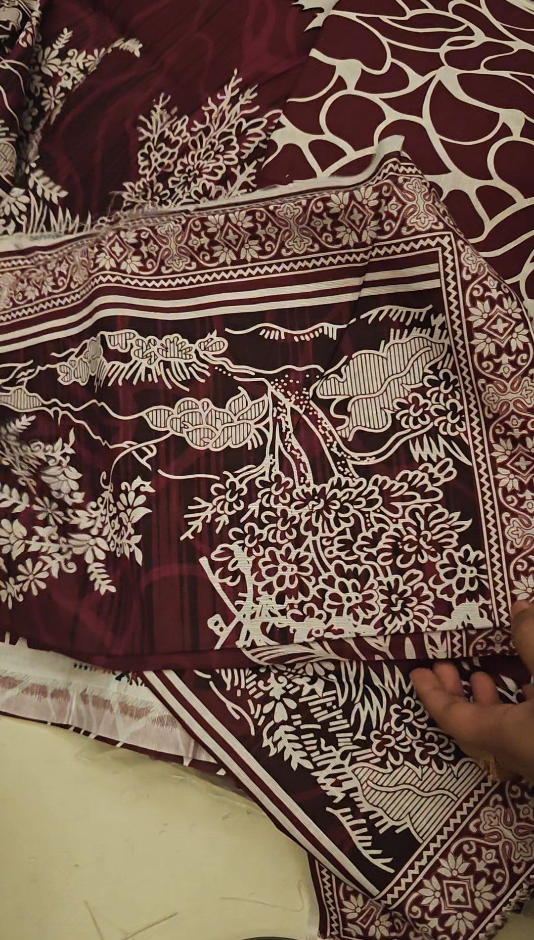 ALKARAM 3PC KHADAR DECENT PRINTED ARTICLE FLAWLESS6729