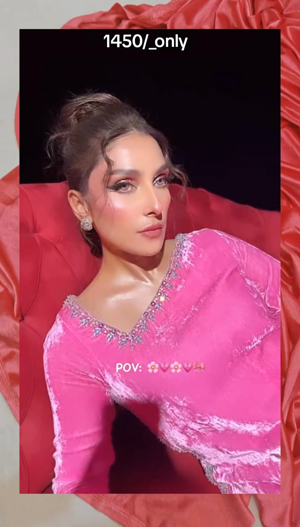 VELVET PLAIN 2 PIECE DRESS