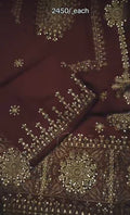 MARINA DHANAK 2PC ARTICLE EMBROIDERED WITH MEHRCHAMKALA