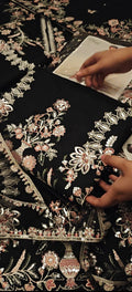 VIRAL DRSSS ETHNIC LAWN 713019BLA