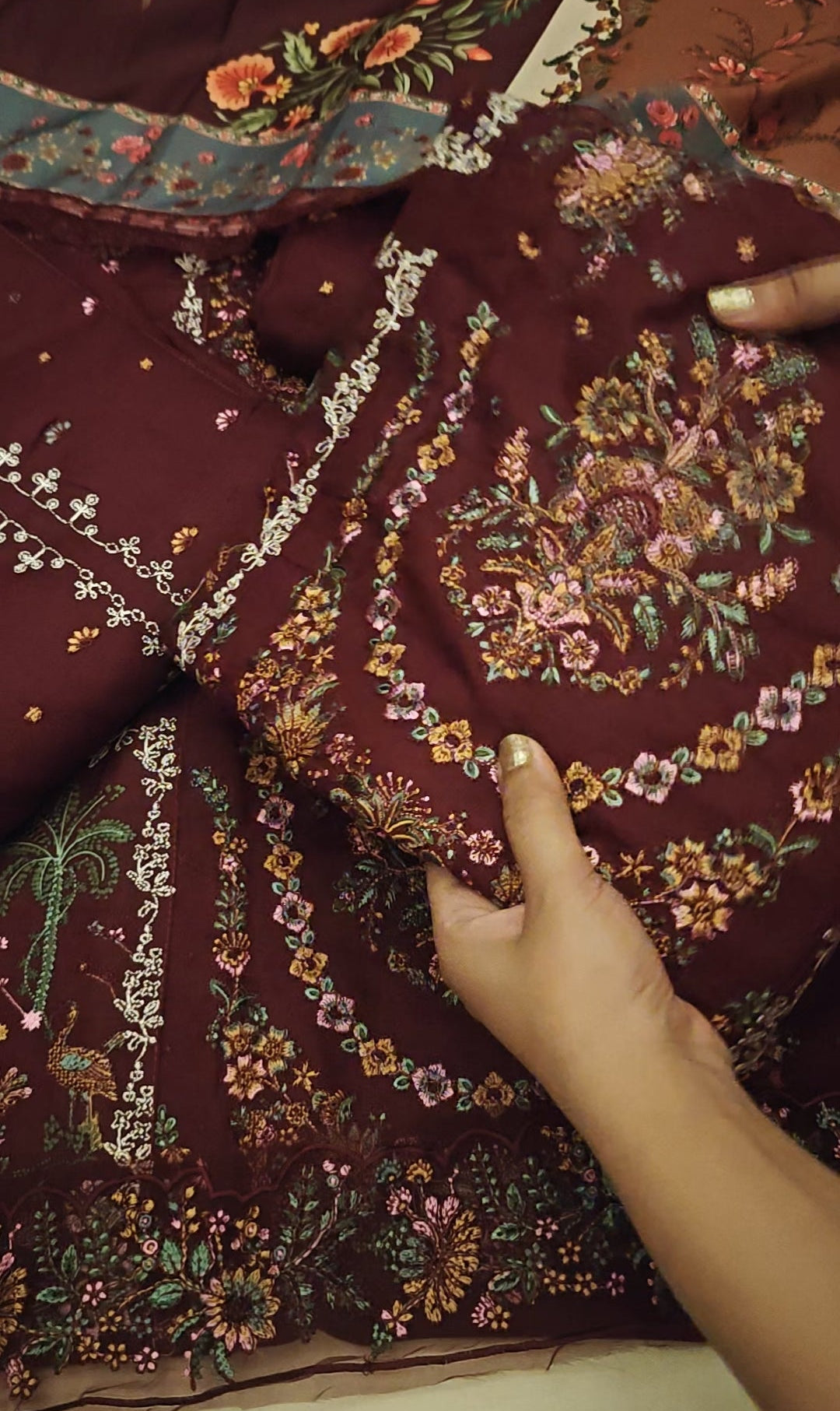 Embroidered hussain rehar 3pc Embroidered 927302002HR