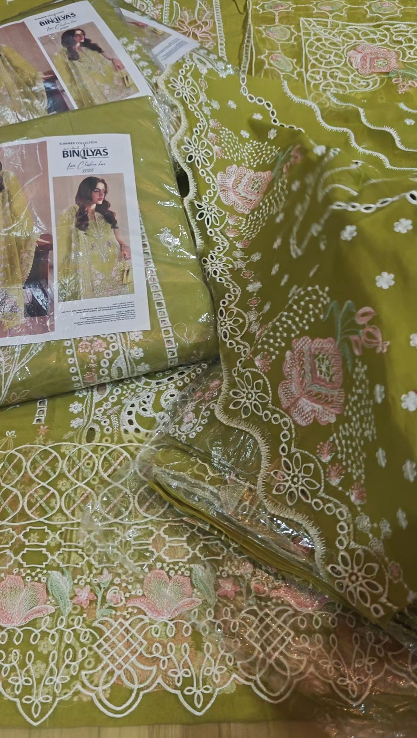 BIN ILYAS LAWN EMBROIDERED 3 PIECE LUXURY ARTICLE IEHE828BZ
