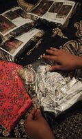 ETHNIC SILK BLACK 2PC HEAVY 542210RANB