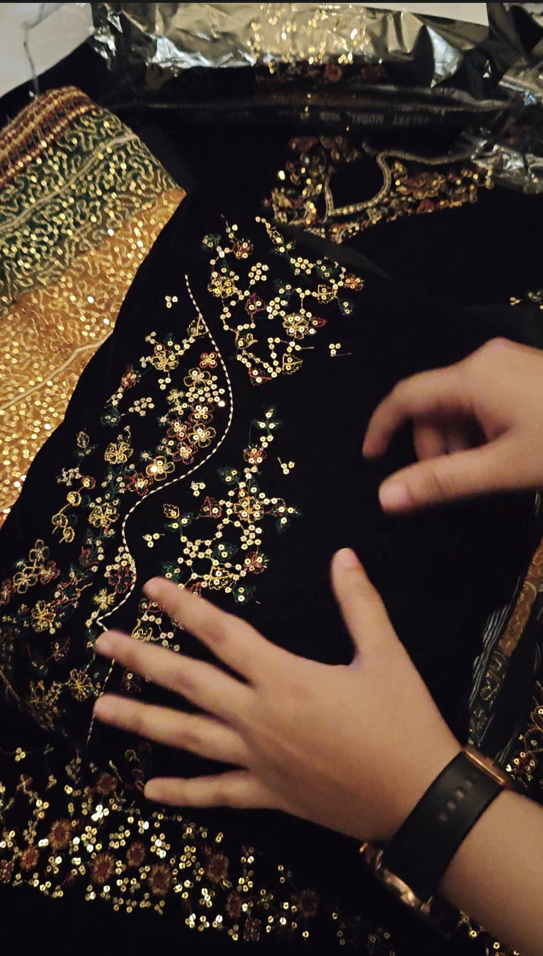 JAZMIN VELVET 3 PIECE DRESS JAU1