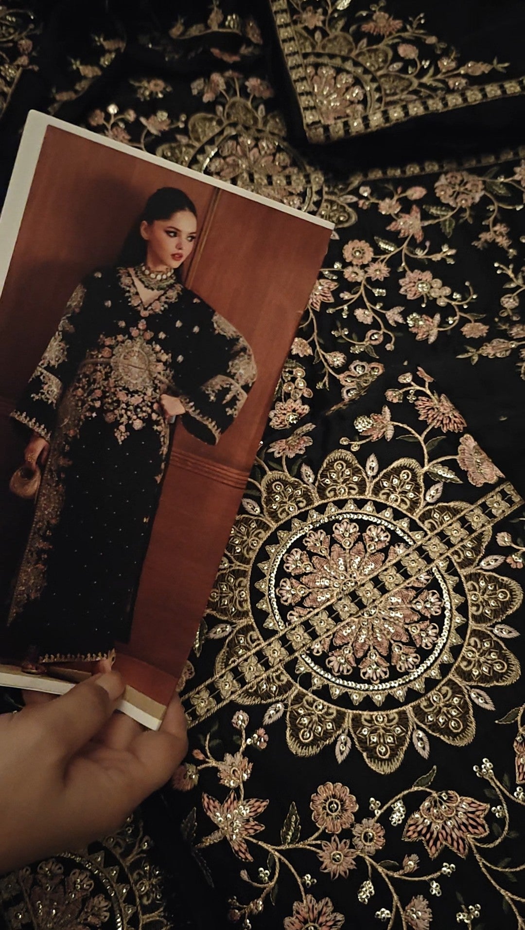 ETHNIC 2 PIECE SILK ARTICLE FULL HEAVY LUXURY DRESS SILK50183