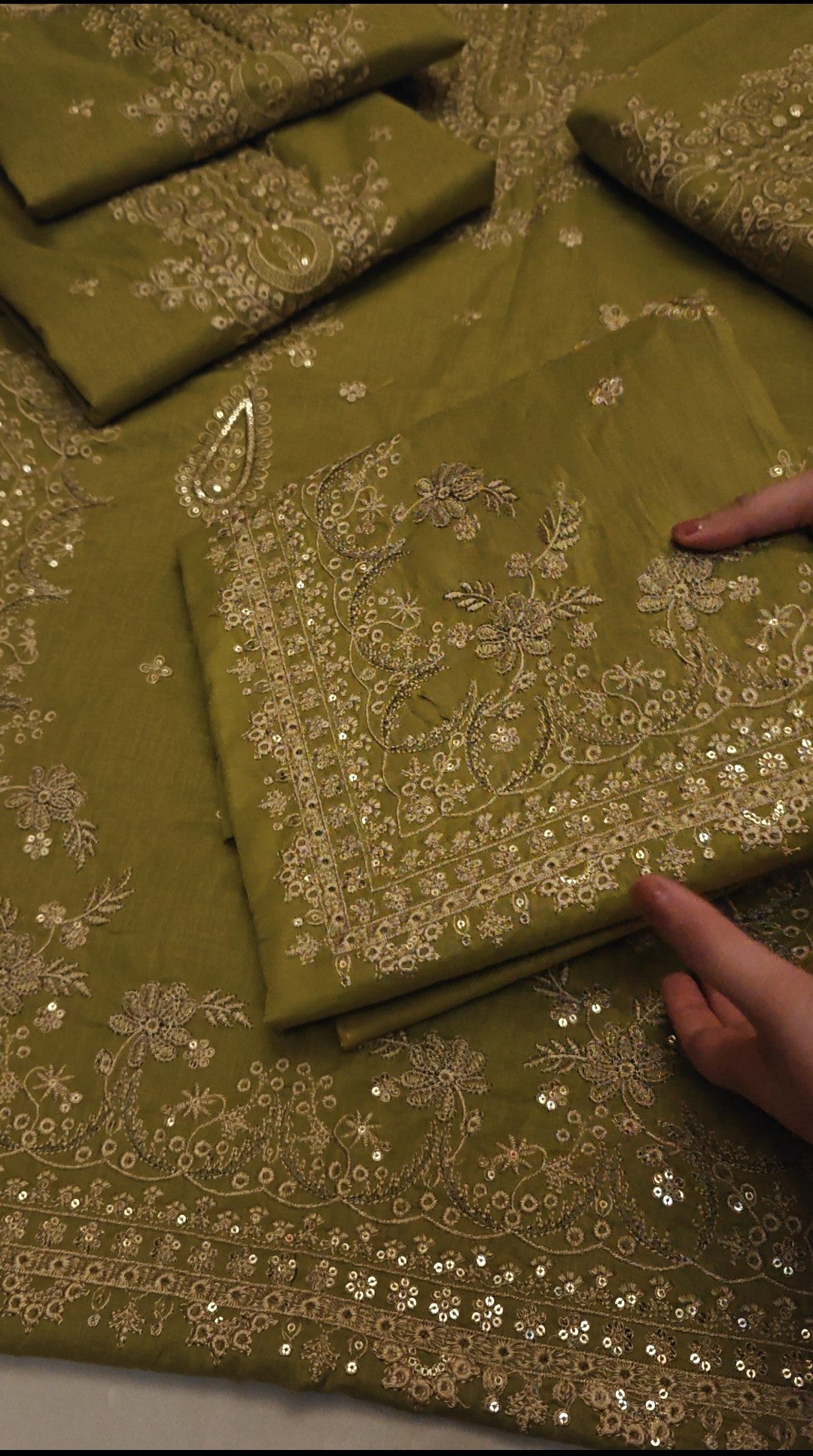 Embroidery 2 PIECE LUXURY DRESS RHSSN1