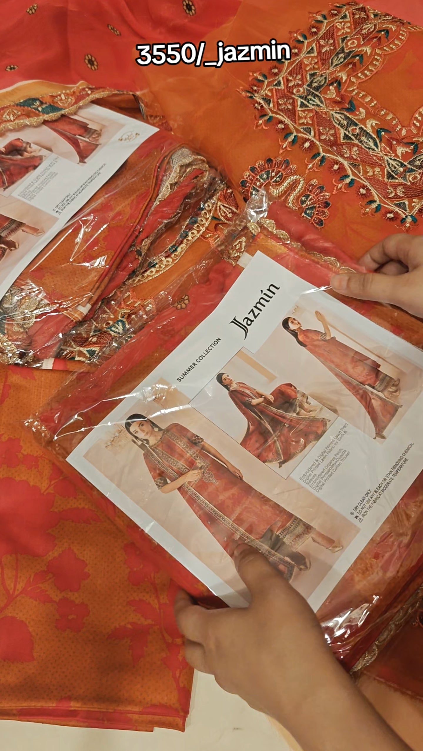 JAZMIN LAWN PRINTED LUXURY 3 PIECE ARTICLE YEG527MZK