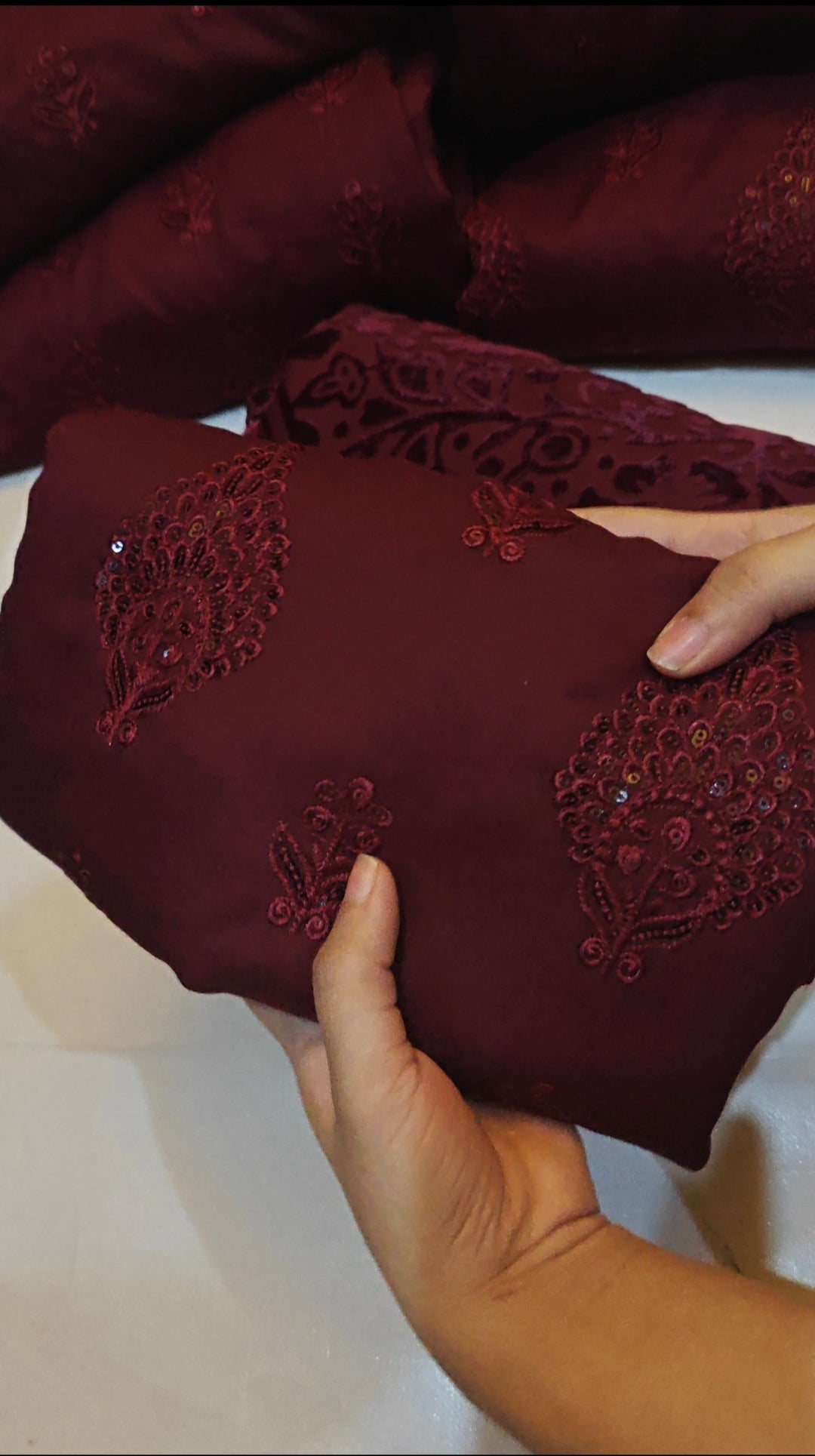 DHANAK 3 PIECE ARTICLE WITH PALACHI SHAWL PPPO9