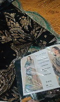 LAAM 3PC ARTICLE VELVET EMBROIDERED POOTALGREENHIH