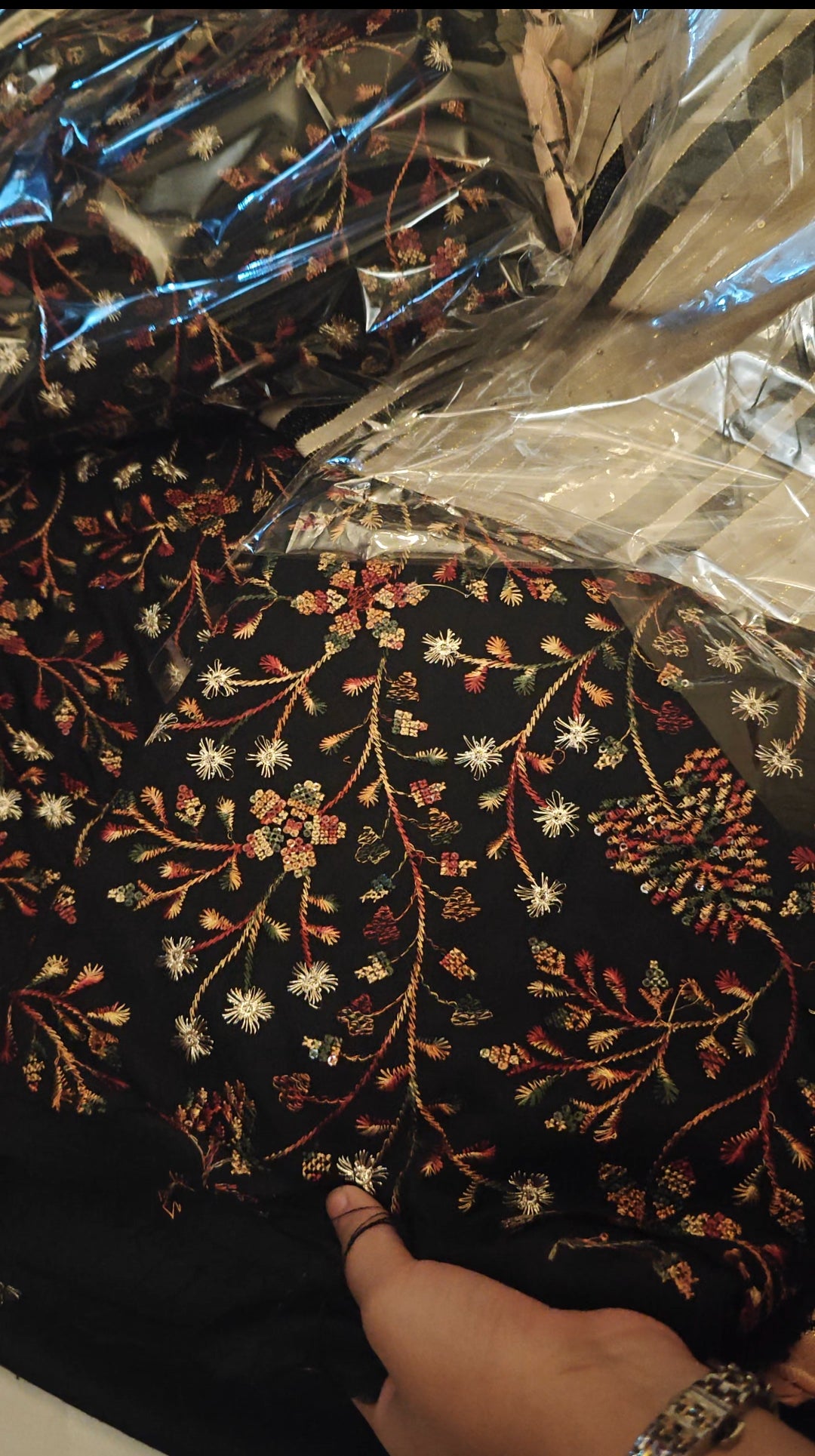 DHANAK PEACHWHOOL 3 PIECE DRESS ALT15