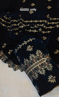 EMBROIDERED VELVET 3 PIECE ARTICLE XIL09