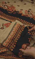 ACRYLIC PASHMINA 3PC ARTICLE WINTER PRINTED ORBLACKSKIN