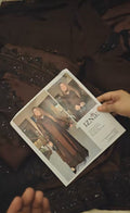 IZNIK 3PC  ARTICLE WINTER SILK EMBROIDERED  BROWNJJEH