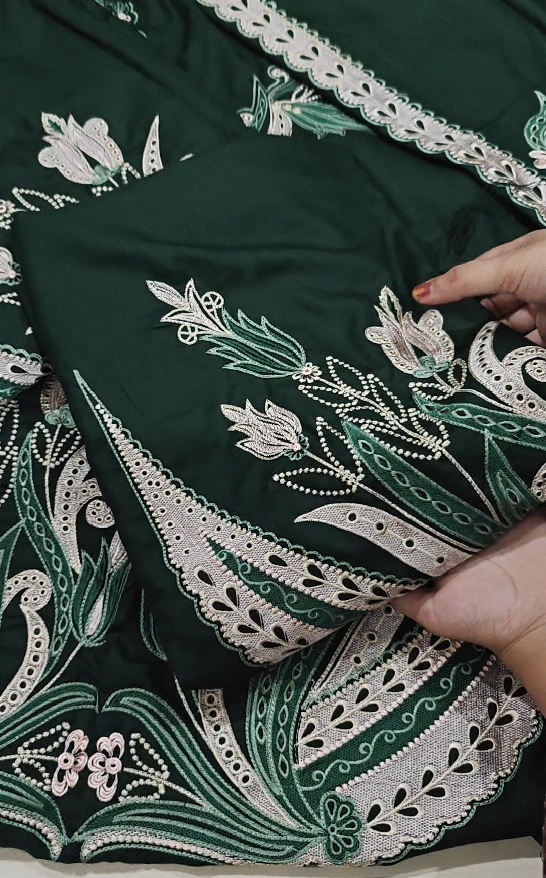 ZAHA GREEN EMBROIDERY DHANK MAREENA DRESS GREEN90441588