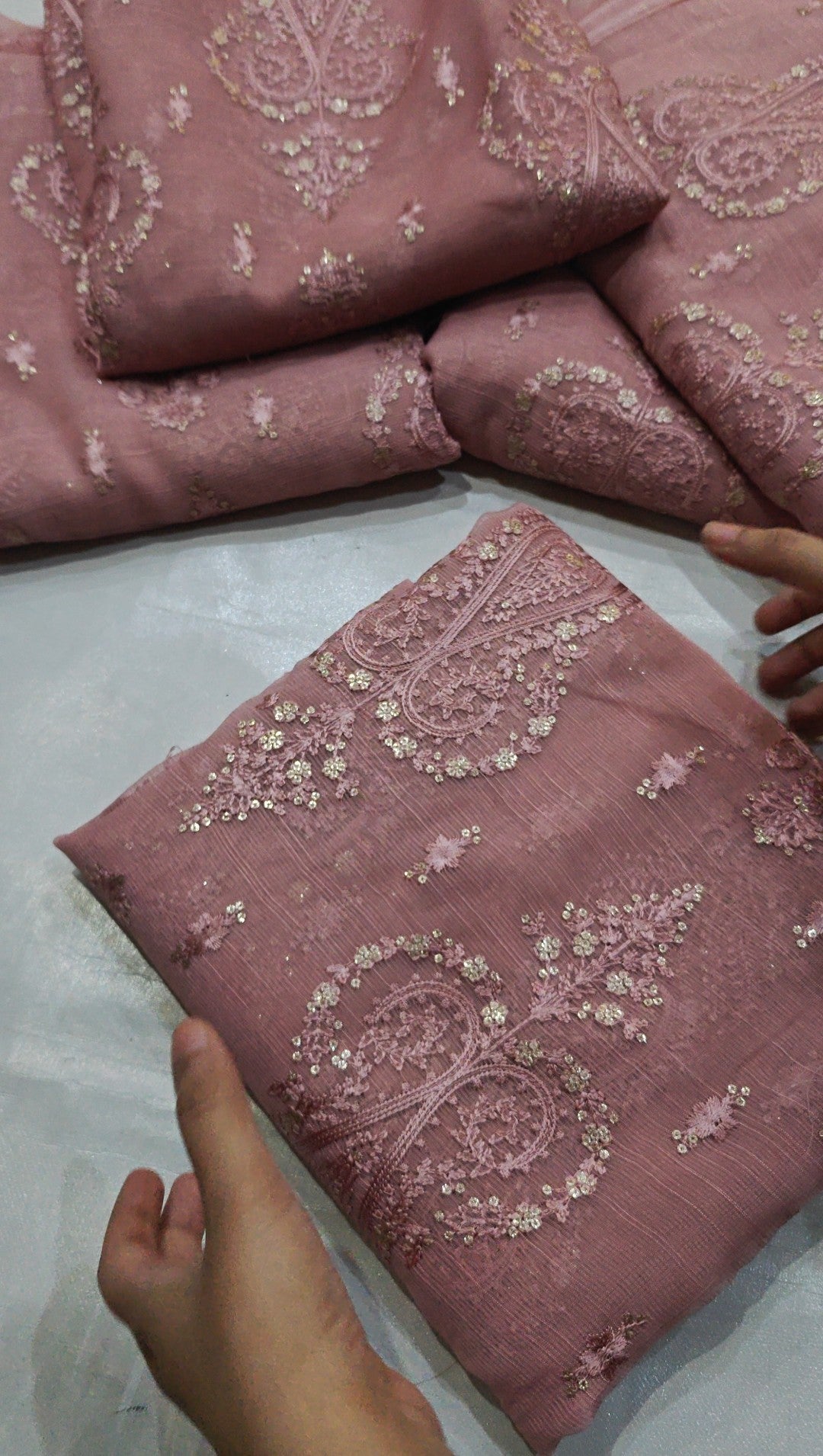 KHADI NET WEDDING LUXURY DRESS 2 PIECE KEDHM