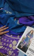 ETHNIC SILK EMBROIDERED 3 PIECE DRESS D5ZT