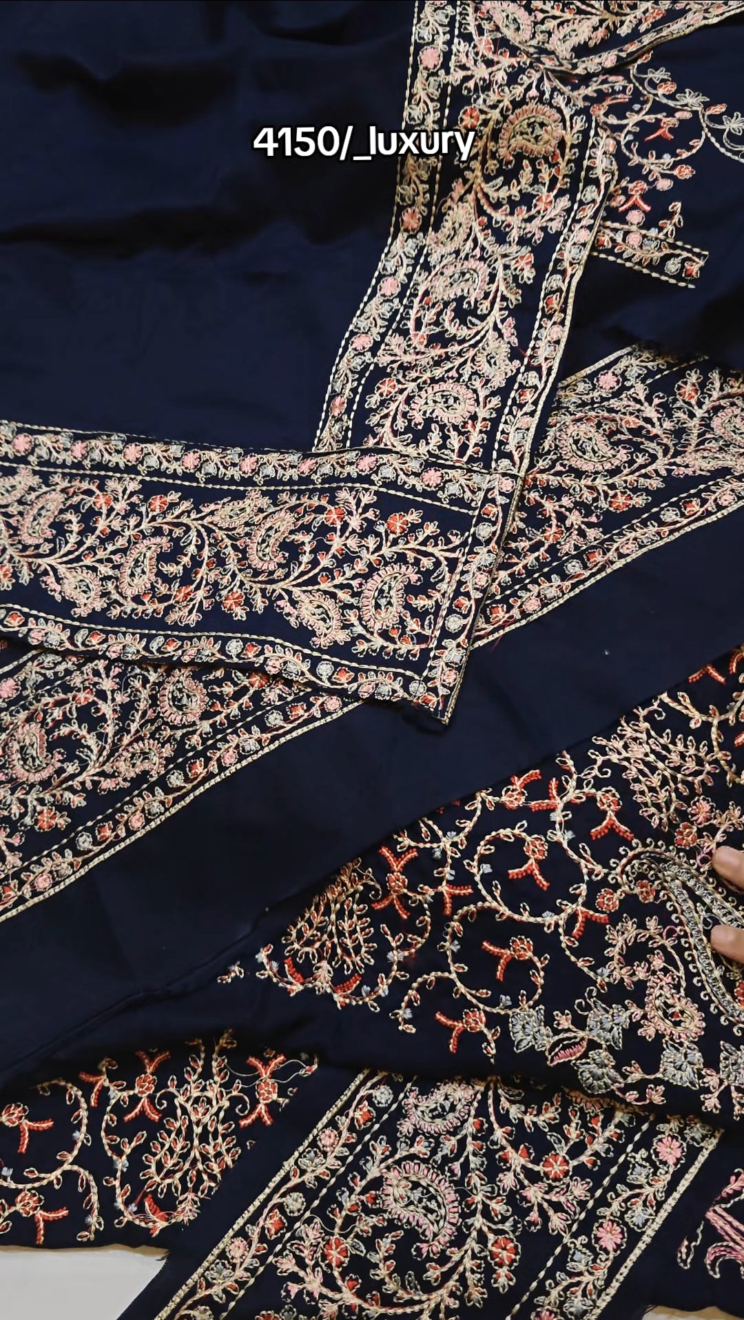 EMBROIDERED DHANAK 3 PIECE ARTICLE XYZ09