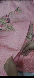 PINK CHIKENKARI LUXURY pink heart345