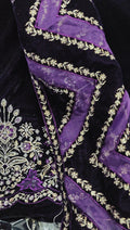 VELVET EMBROIDERED 3 PIECE DRESS B5ZT