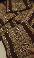 SHAMRAY  KHADDAR FABRIC WINTER 3PIECE ARTICLE EMBROIDERED ORMEHROOYIG95I