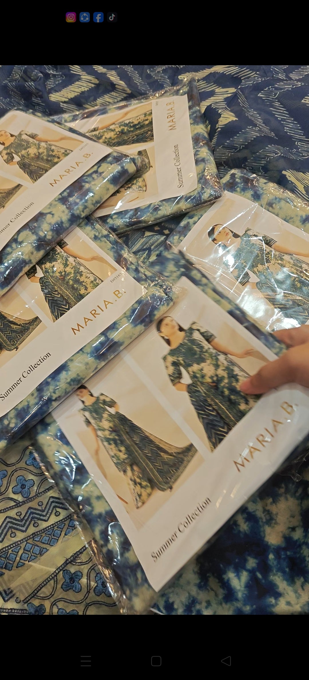 MARIA B LAWM TIEDIE WITH PATCHES 519001230MB